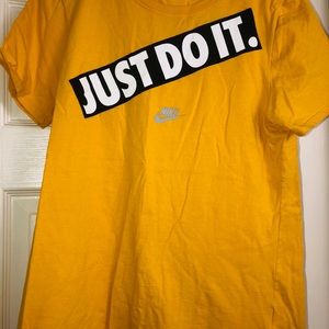 Yellow Nike shirt